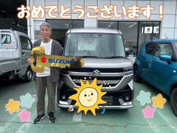 K様、スペーシアカスタムのご納車おめでとうございます！